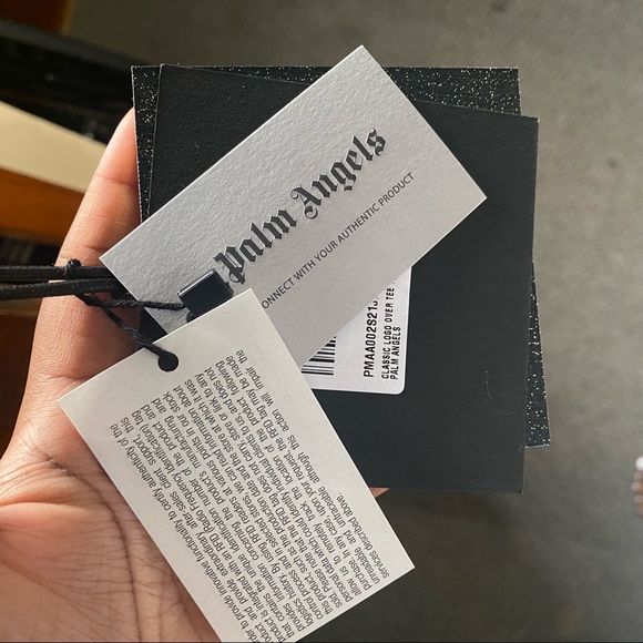 SOLD -Palm Angels Military Green Classic Logo Over T-Shirt - Picture 4 of 11